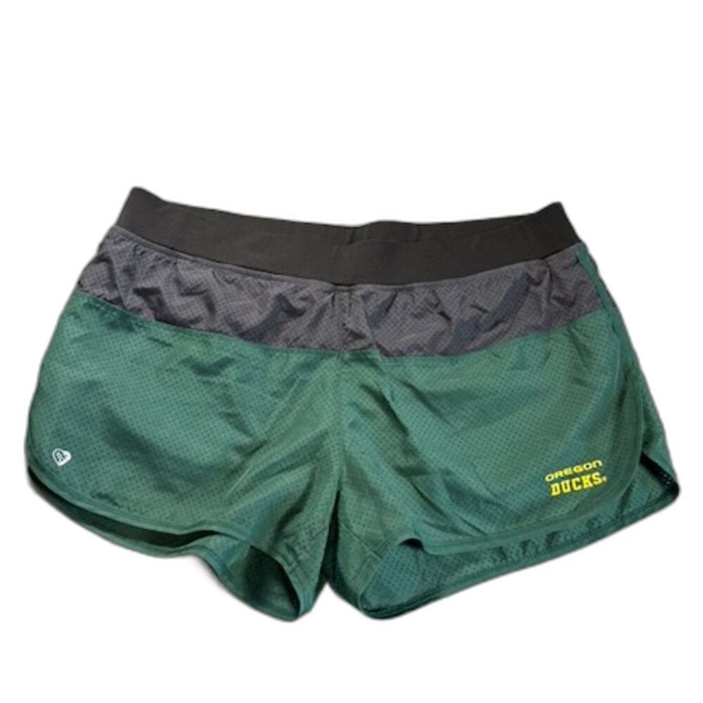 Oregon Ducks Colosseum Athletic Shorts Womens XL Green Built In Liner Running